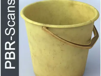 Bucket Low SM Low-poly 3D model