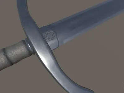 Onehanded Sword Low-poly 3D model