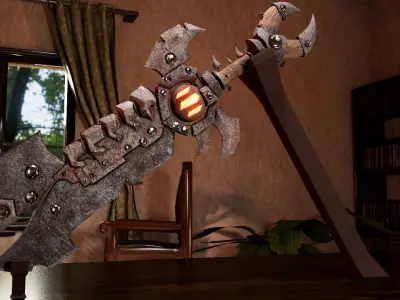 Fantasy Heavy Sword 3D model