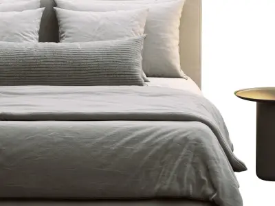 RH Modena Bed 3D model