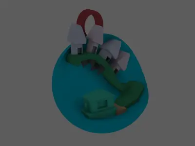 Village on the Hill - Christmas Ornament Free 3D print model