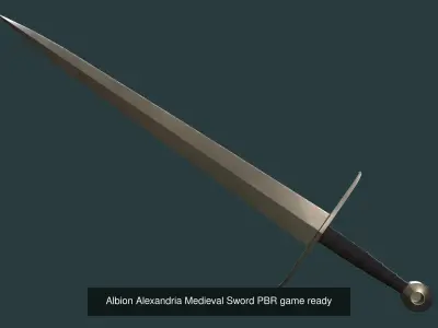 Albion Medieval Swords PBR game ready Low-poly 3D Model Pack