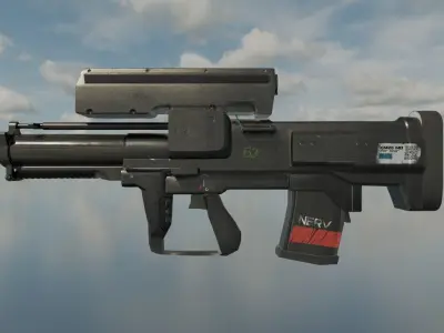Xm25 gun  Low-poly 3D model