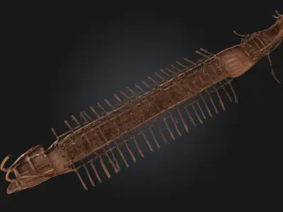 Ancient Warship  Historical Naval Vessel  3D model