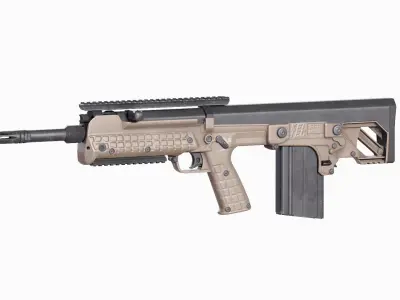 Kel-Tec RFB 762x51 NATO Bullpup Rifle Low-poly 3D model