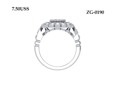 Wedding Ring  3D print model 355