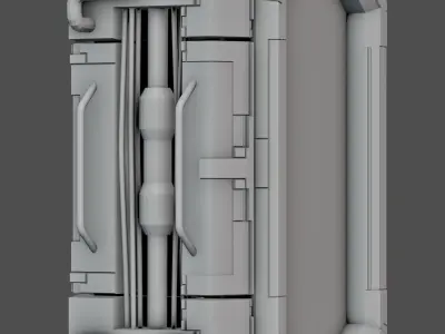 Sci-Fi Terminal 3D model buy