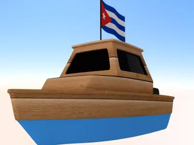 Cuba Fishing Boat 3D model