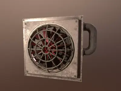 Sci Fi Fan - PBR Game Ready 3D model Low-poly 3D model