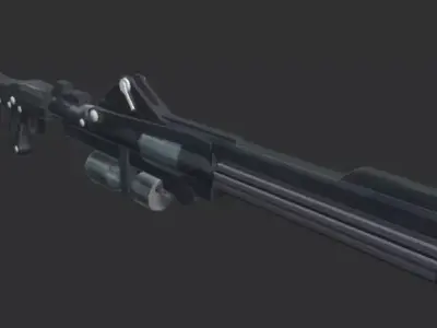 Star Wars DC-15A Low-poly 3D model