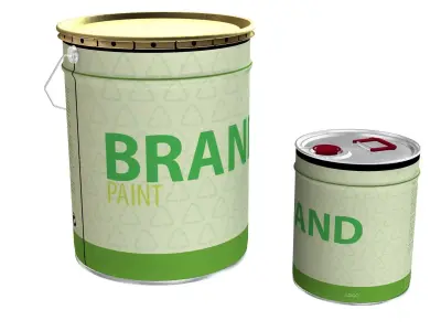 Paint cans 3D model