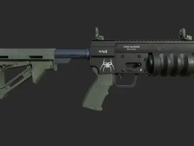 Havoc Grenade Launcher  Low-poly 3D model