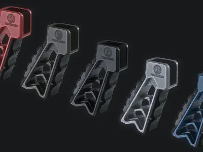 Tyrant Designs MOD PistolGrip Low-poly 3D model