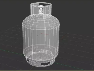 gas cylinder 12L PBR 4K game ready Low-poly 3D model