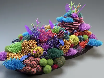 Coral Reef 03 3D model