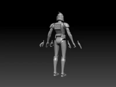 Animated Phase 1 CT 6 inch figure and Armor 3D files 3D print model