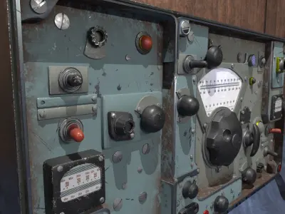 Old Radio Low-poly 3D model buy