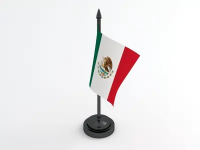 Table Flag Mexico 3D model