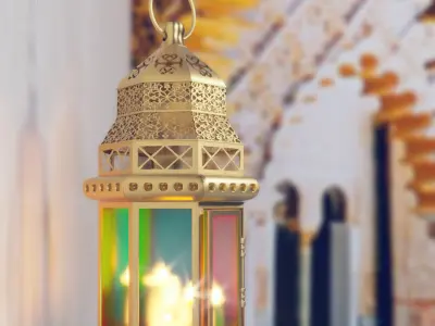 azure wall antique light 01 3D model