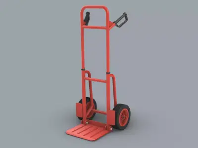Folding Sack Truck Low-poly 3D model