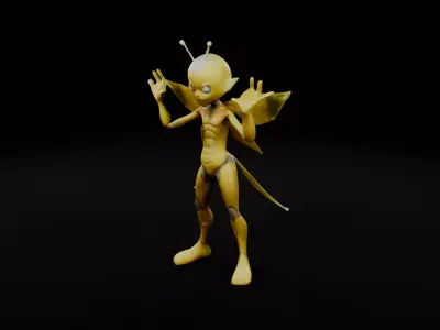 Lightning Sprit -3D Character for Games Animations Low-poly 3D model