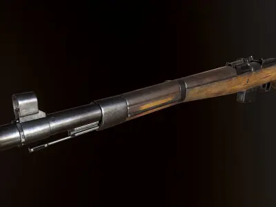 Gewehr 41 WW2 german Rifle Low-poly 3D model