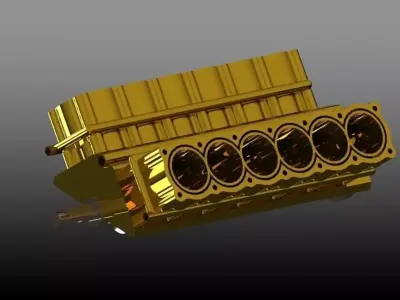 cylinderical block Free 3D model