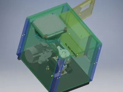 Compressor Chassis 10HP-7KW  3D model