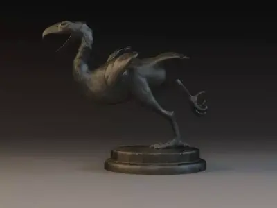 Moa prehistoric animals sculptures  sculptures  decorations 3D model