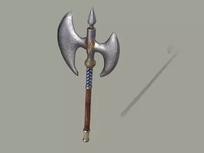 Medieval Axe Low-poly 3D model 3D model