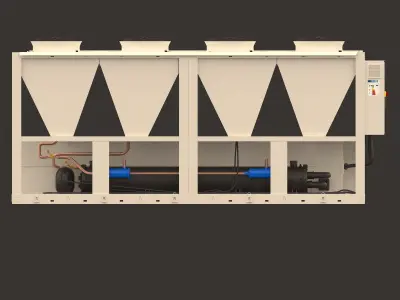 3d chiller air cooling 3D model