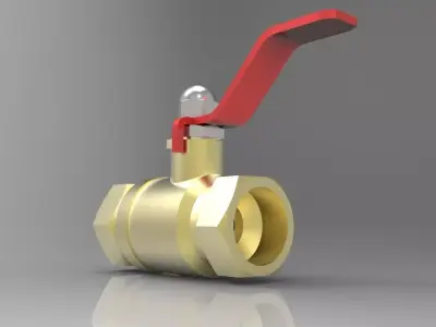 Ball valve Free 3D model