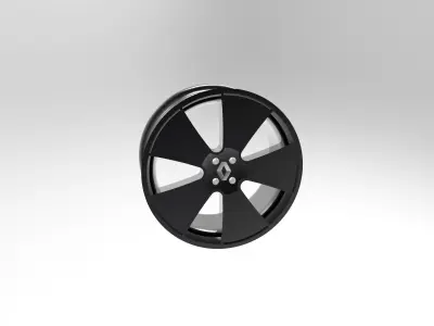 Rims Renault Clio Low-poly 3D model