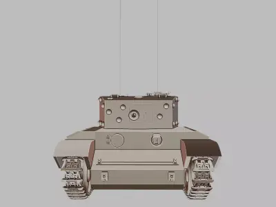 Cromwell B British Cruiser Tank WWII 3D Printable  3D print model