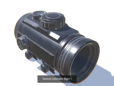 Firearm Scopes and Aims Bundle 3D Model Pack