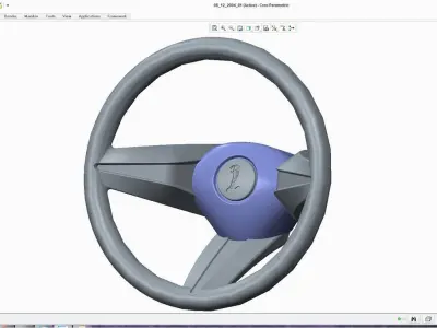 Steering Wheel V5Ford Free 3D model
