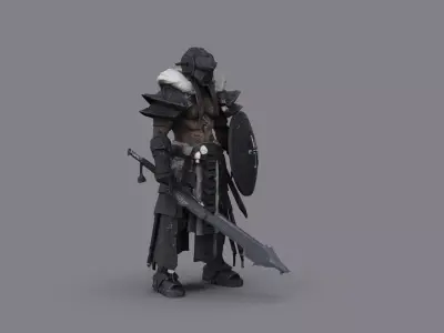 Night City Character Warrior Free 3D model