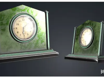 Desk Clock - Clocks 1900s 3D model