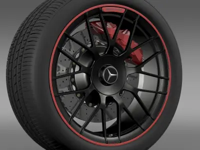 Mercedes AMG C 63 S Edition wheel 3D model