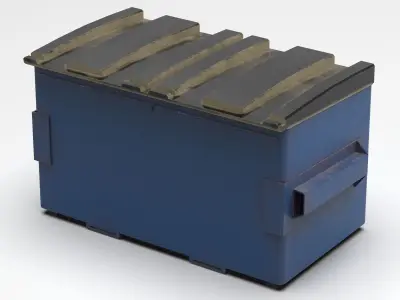 Garbage Container Trash Low-poly 3D model