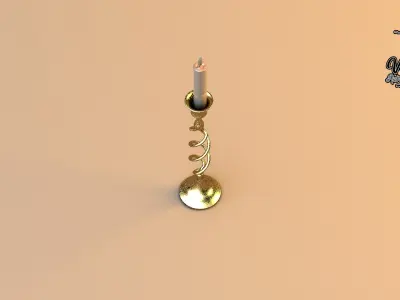 50S Twist Chandelier 3D model