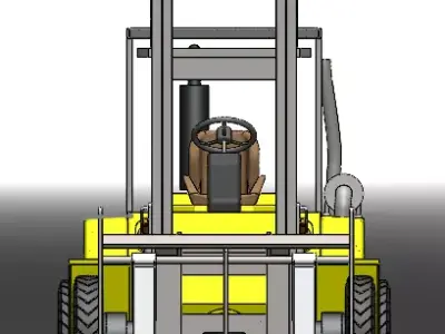 Internal Combustion Counterbalance Forklift 3D model