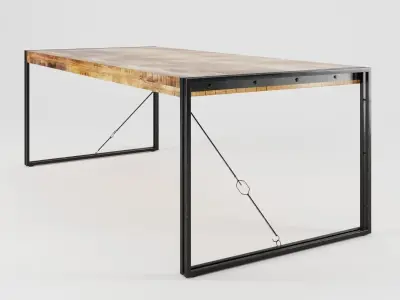 INDUSTRIAL FURNITURE SET 3D model