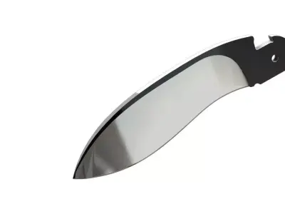 COLD STEEL  RAJAH II ICONIC BLADE REMAKE THICKER and WIDER 3D model