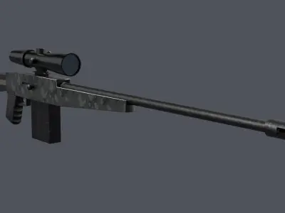 Realistic Weapon Pack Low-poly 3D model