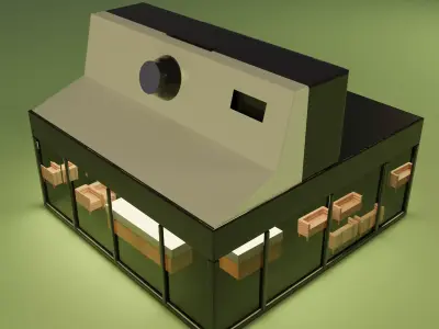 House Model Low-poly 3D model