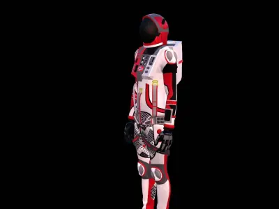 Astronaut Spacesuit Norway 3D model