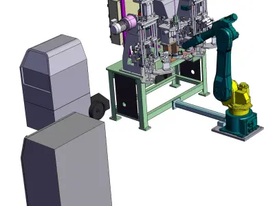 Robotic automatic welding machine 3D model