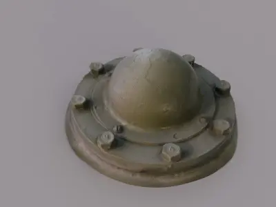 Element of a military truck 3D model