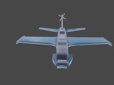 Ekronoplane military aircraft 3D model